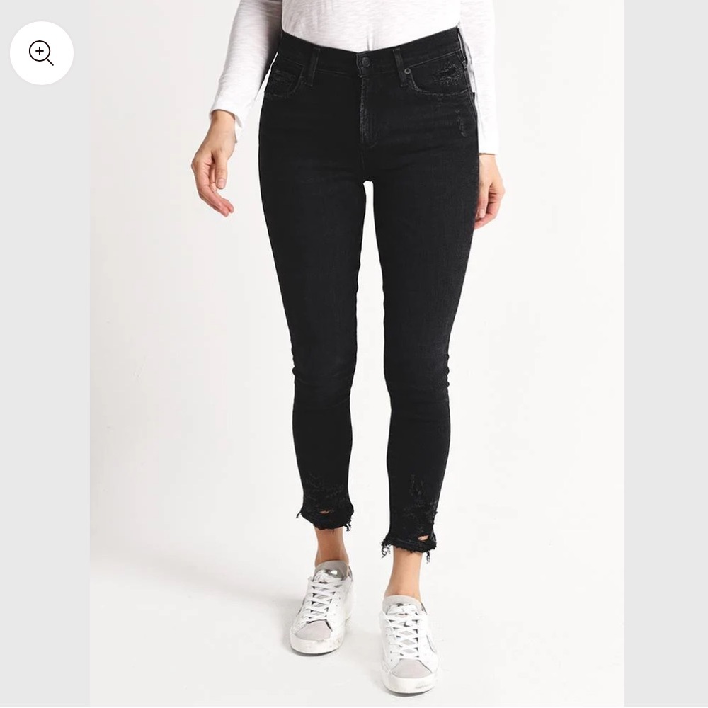 AGOLDE Sophie High Rise Skinny Crop in Temple